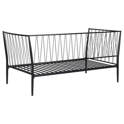 Vertigo - Twin Daybed With Slatted Support - Matte Black