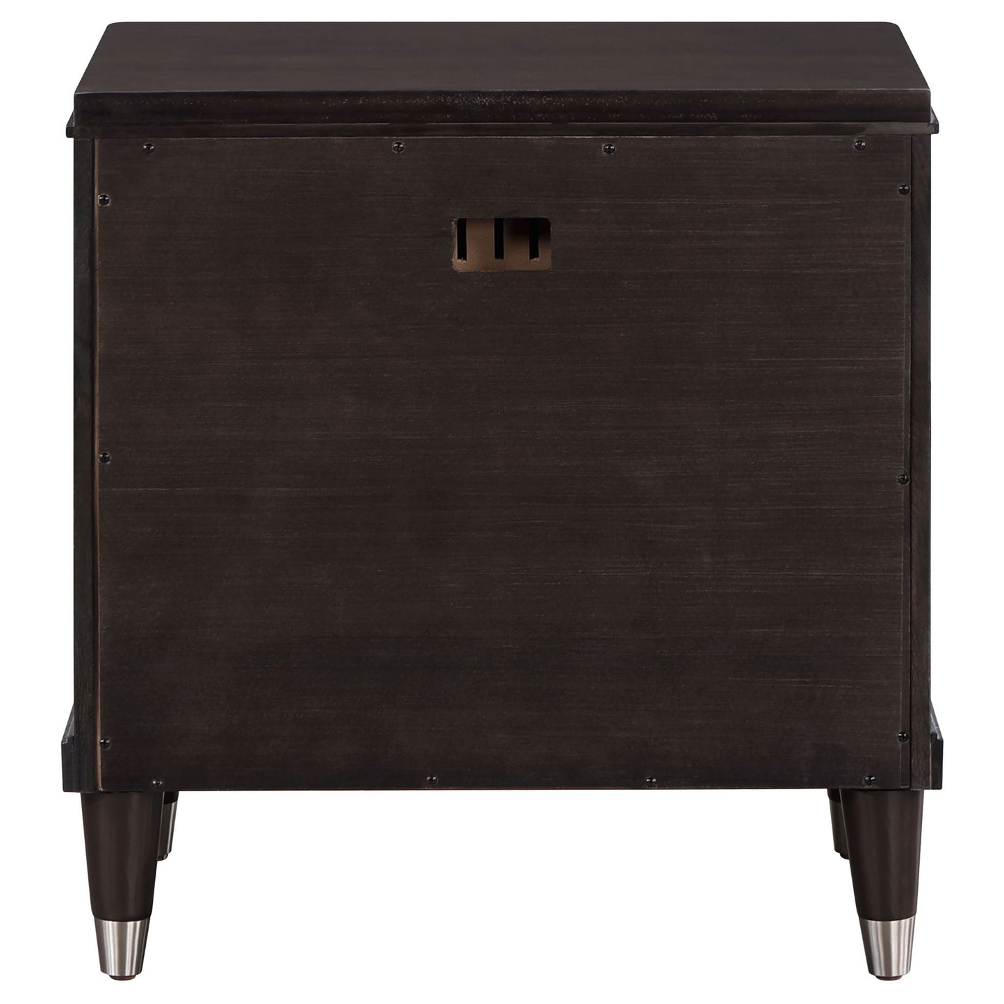 Niguel - 2 Drawer Nightstand With Felt Lined Top Drawer - Brown