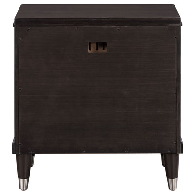 Niguel - 2 Drawer Nightstand With Felt Lined Top Drawer - Brown