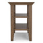 Acadian - Narrow Side Table - Rustic Brown