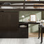 Loft Bed With Stairs, Bookshelf, Drawers, Desk & Wardrobe, Space Saving Multifunctional Furniture
