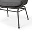 Modern Aesthetic Outdoor Rattan Accent Chair With Metal Legs