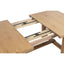 Carlos - 7 Piece Leaf Dining Set Table And Upholstered Chairs - Brown / Beige