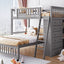 Bunk Bed With 6 Drawers And Flexible Shelves, Bottom Bed With Wheels