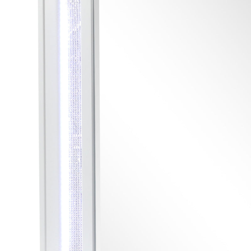 Abigale - Nightstand Top Mirror With LED Lighting (Only Mirror Top) - White
