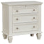 Cortina - 4 Piece Queen Bedroom Set With Ornate Panels And Storage - Cream White