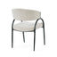 Contemporary Upholstered Dining Chairs With Metal Legs (Set of 2)
