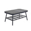 4 Piece Outdoor Patio Furniture Set, Metal Chairs With Woven Rope U Shaped Backrest