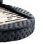 Hazel - Queen Size Tufted Storage Bed & Bluetooth Speakers, USB Port - Black