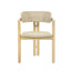 Sedona - Wood And Wicker Patio Dining Chair (Set of 2) - Natural / Brown