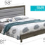 Transitional Modern Design Bed
