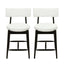 Mid Century Modern Counter Stools, Fabric Upholstered Chairs