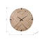 Wall Clock, Round, Large Oversized - Brown