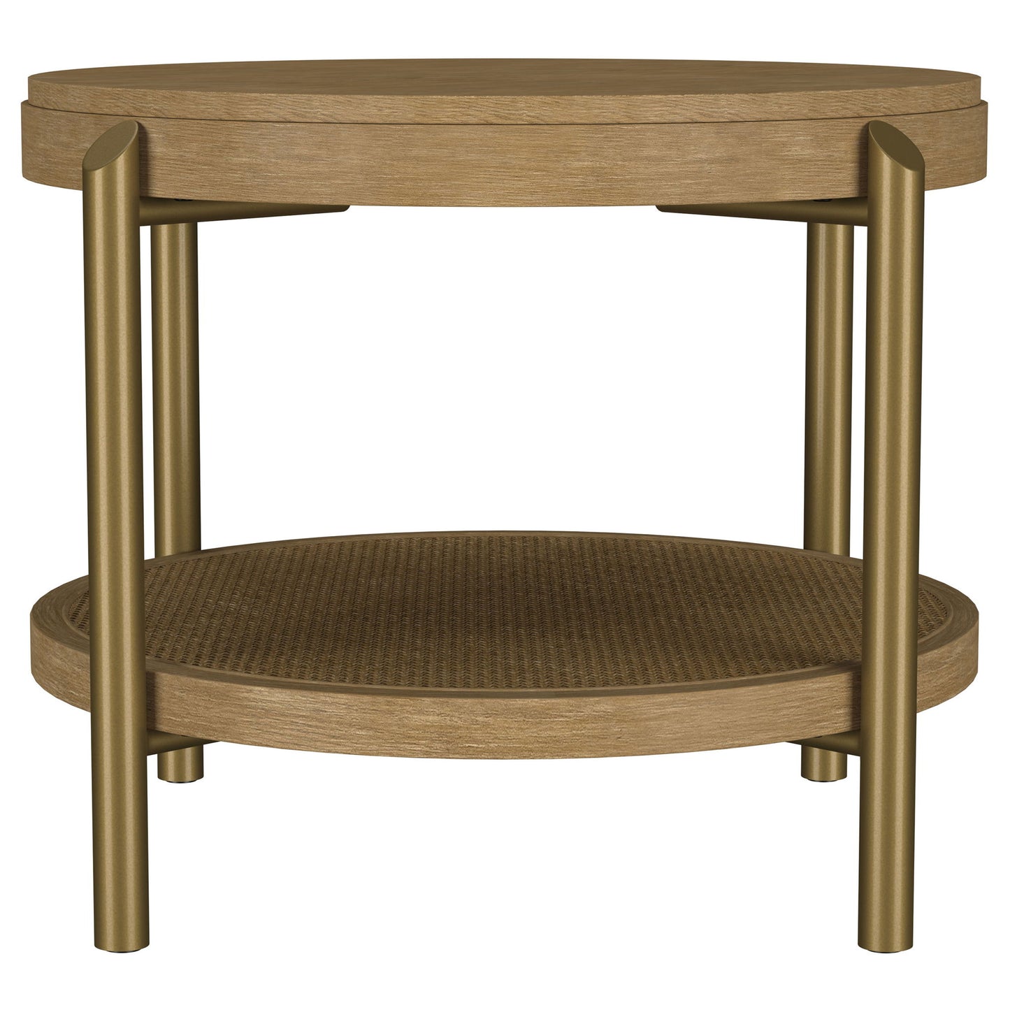 Benson - Round Table With Storage Shelf