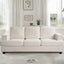 Modern Sofa, Comfortable 3 Seater Couch With Deep Seating, Loose Back Cushions, Wide Arms