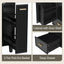 Bathroom Vanity With Sink, Deep Drawer And Pull Out Basket, Rectangular Design - Black