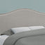 Full Size, Bed Headboard Only Upholstered, Transitional - Gray
