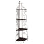 4 Shelf Corner Bookcase - Cappuccino