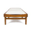 Outdoor Chaise Lounge With Acacia Wood Frame - White / Teak
