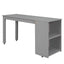 Loft Low Study Bed With Cabinet, Shelves And Rolling Portable Desk, Multiple Functions