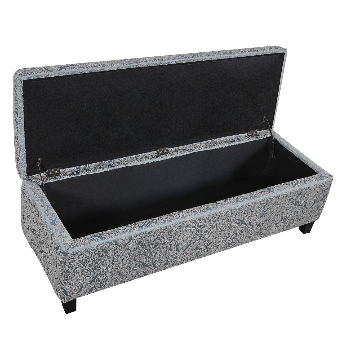 Indoor Storage Ottoman Bench With Hidden Storage - Pattern