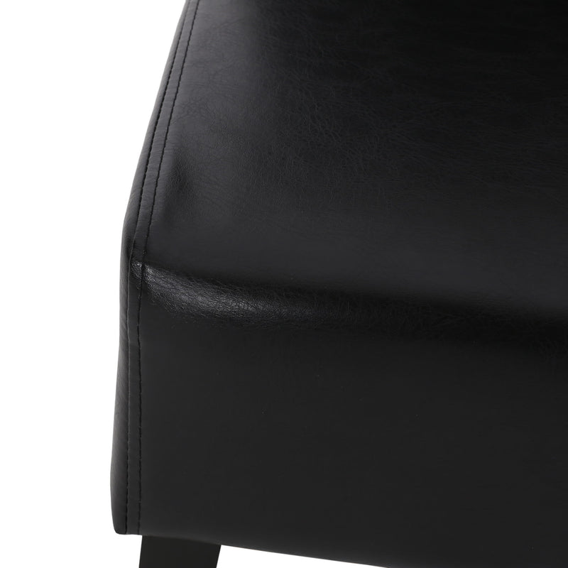 Contemporary Dining Chair With Rubberwood Legs (Set of 2)