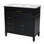 Bathroom Vanity With Sink, 2 Doors 2 Drawers, Freestanding Design