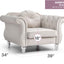 Chic Transitional Flared Arm Chair