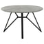 Royceton - Top Dining Table Industrial Round Dining Table - Gray / Black