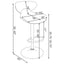 Edenton - Upholstered Adjustable Bar Stool (Set of 2) - White