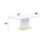 Gaines - High Gloss Dining Table With Pedestal Base