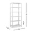 Ellis - 5 Shelf Open Frame Bookcase - Natural