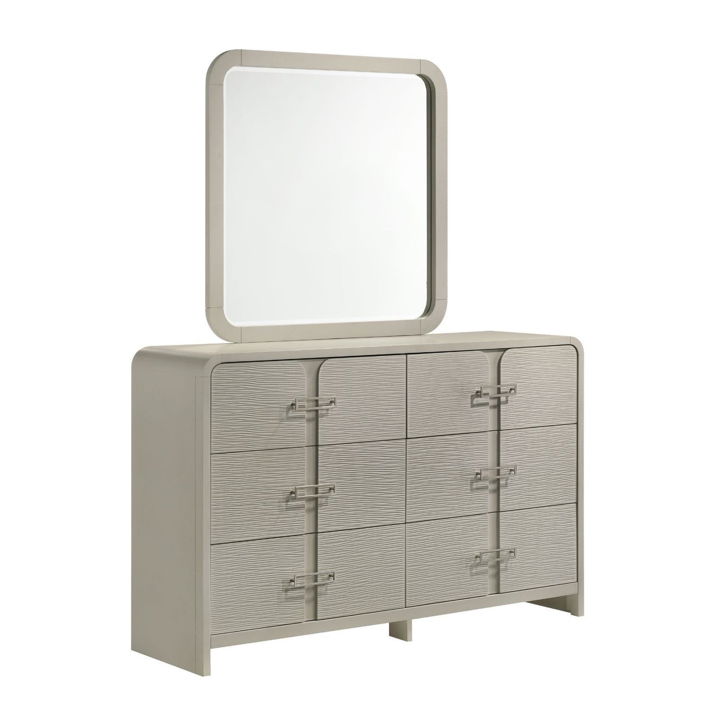 Aria - 6 Drawer Dresser - Beige
