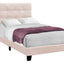 Bed, Upholstered, Frame Only, Transitional