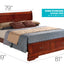 Upholstered Panel Sleigh Bed Design