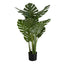 45" Tall, Artificial Plant, Monstera Tree, Indoor, Faux, Fake, Floor, Greenery, Potted, Real Touch, Decorative - Green / Black