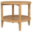Isbell - Round Table With Storage Shelf