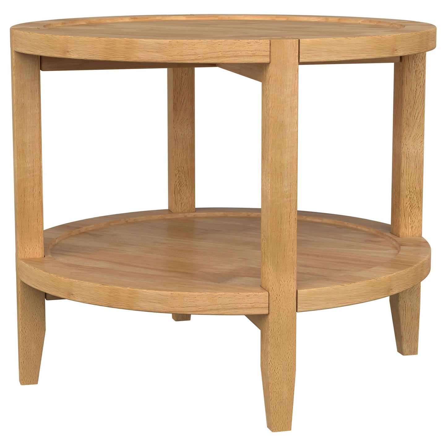 Isbell - Round Table With Storage Shelf