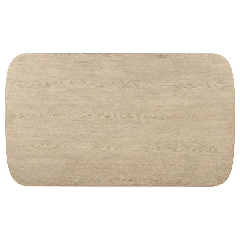 Kimpton - Counter Height Dining Table With Storage Cabinet And Shelves - Beige
