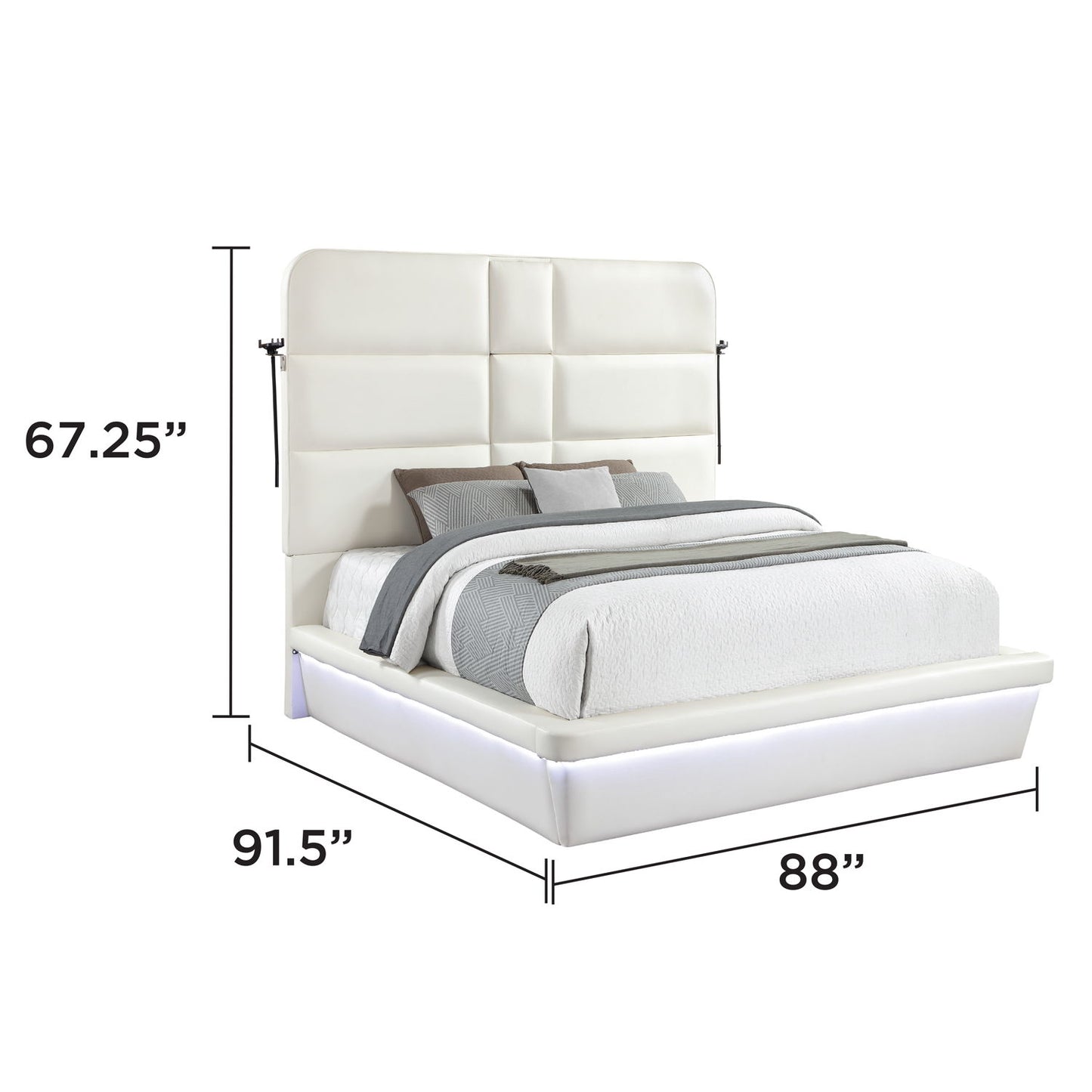 Futura - Upholstered Bed With Tall Headboard
