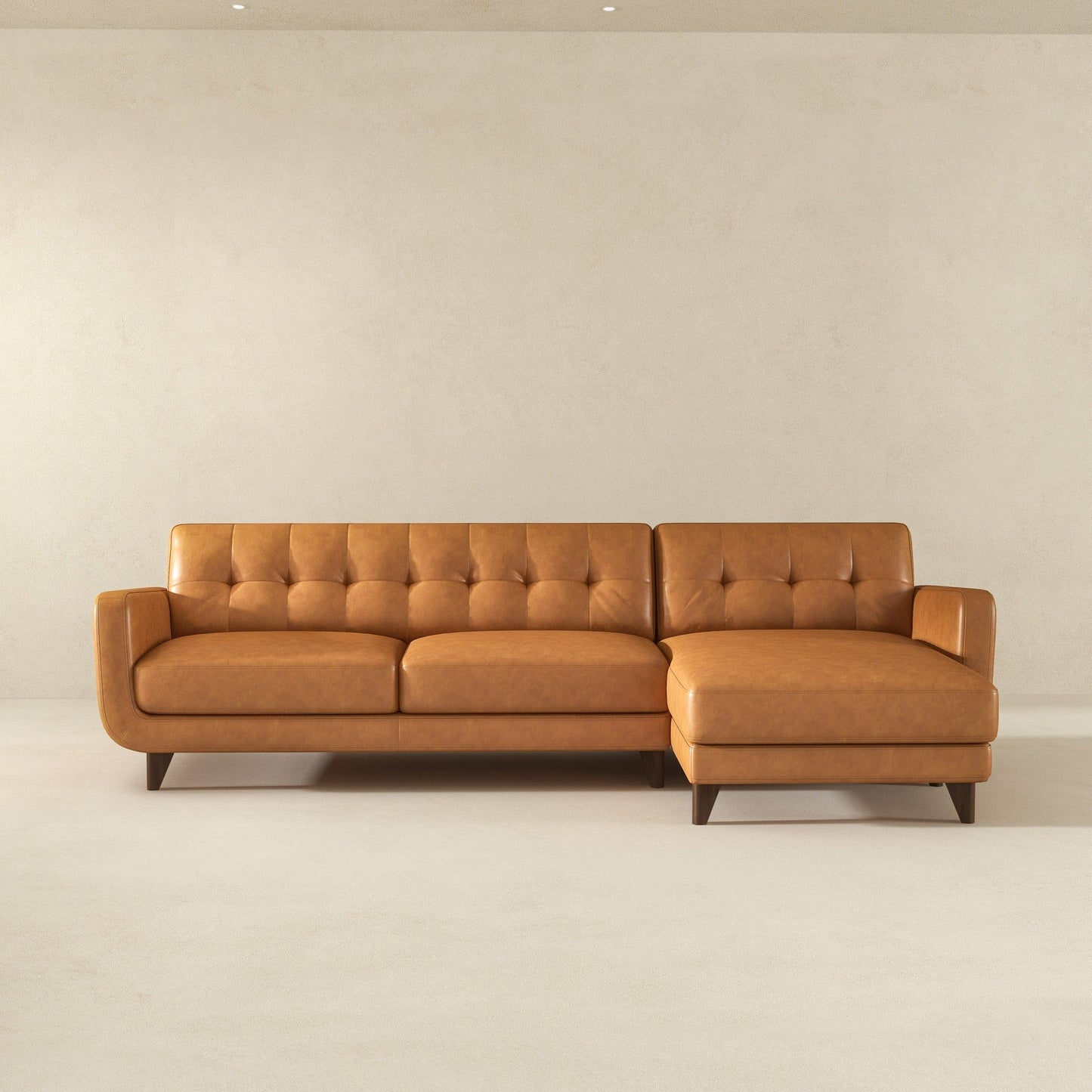 Allison - Mid-Century Modern Sectional Sofa Chaise