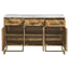 Paloma - 3 Door Herringbone Accent Cabinet - Natural