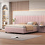 Upholstered Platform Bed With Big Headboard