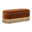 Melinda - Oval Tufted Bullion Fringe Storage Bench
