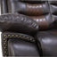 Nikko - Console Loveseat With Dual Recliners