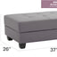 Stylish Storage Contemporary Ottoman