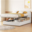 Upholstered Platform Bed With Hydraulic Storage System