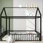 Metal Bed House Bed Frame With Fence
