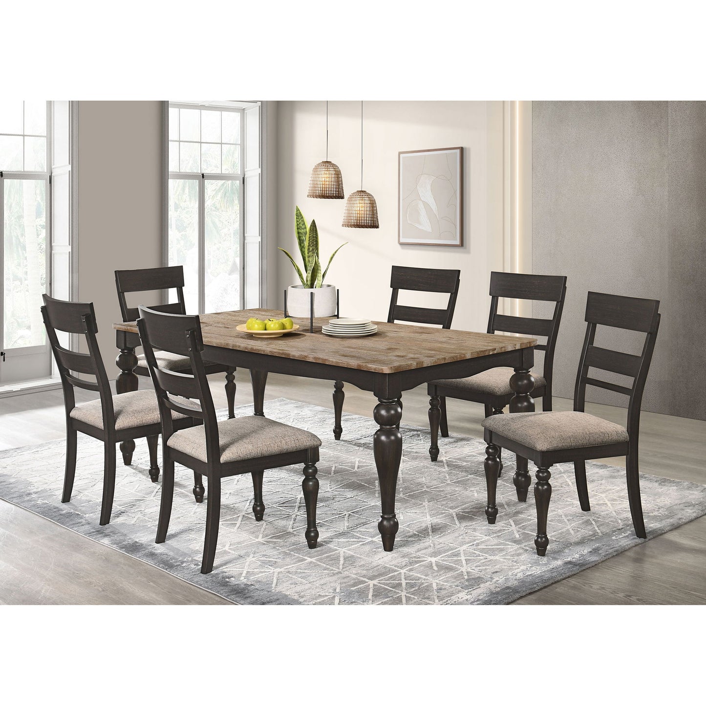 Kavita - Dining Side Chair (Set of 2) - Charcoal