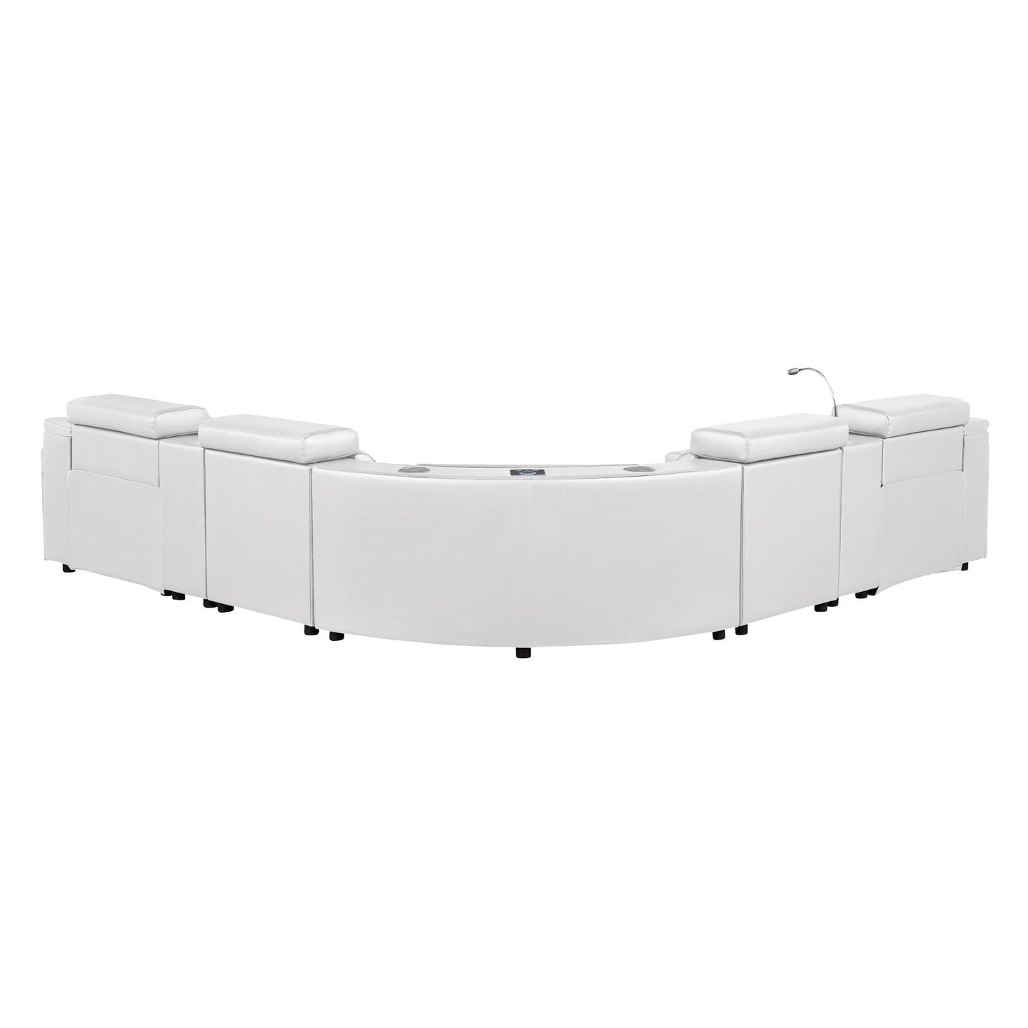 Nova - Sectional With Bluetooth Speaker, LED And Lifting Wine Cabinet